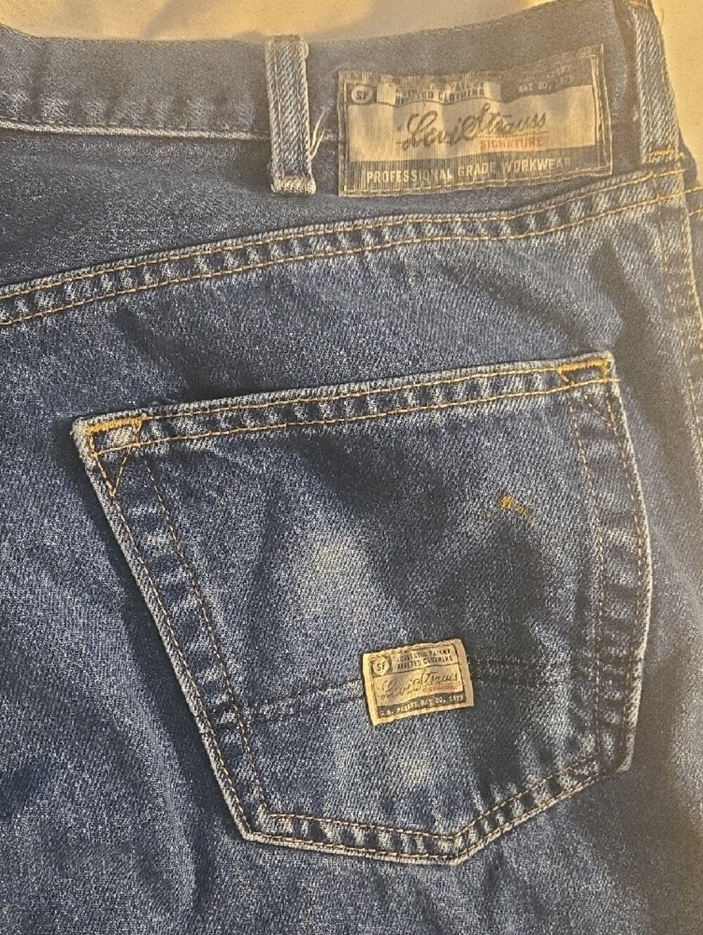 Levi's Men's Blue Relaxed Wide Jeans with Knee Panels - Picture 5 of 10